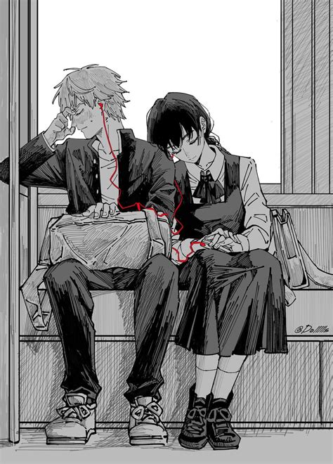 asa mitaka nsfw|Asa Mitaka and Denji .